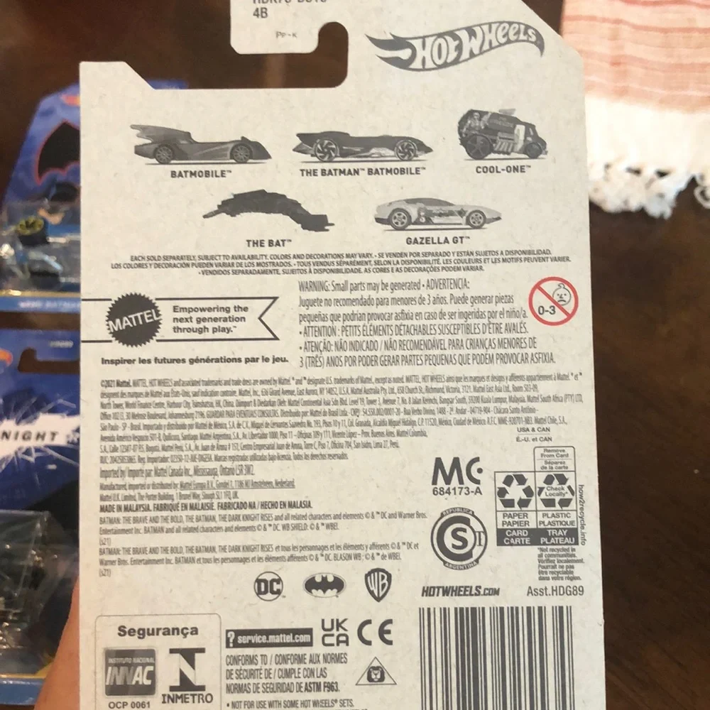 DC Batman Hot Wheels Set